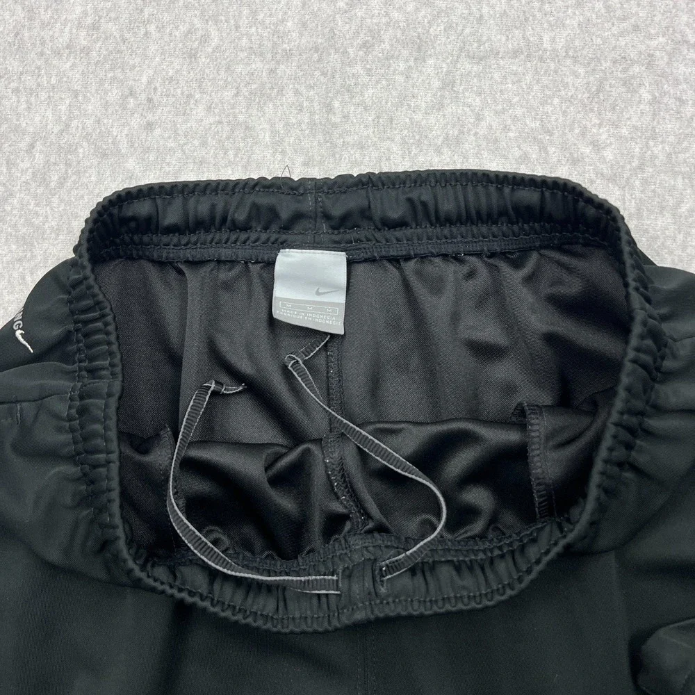 Nike‎ Track Pants Men's Medium Black Warm Up Lined Ankle Zip Gym Training Retro